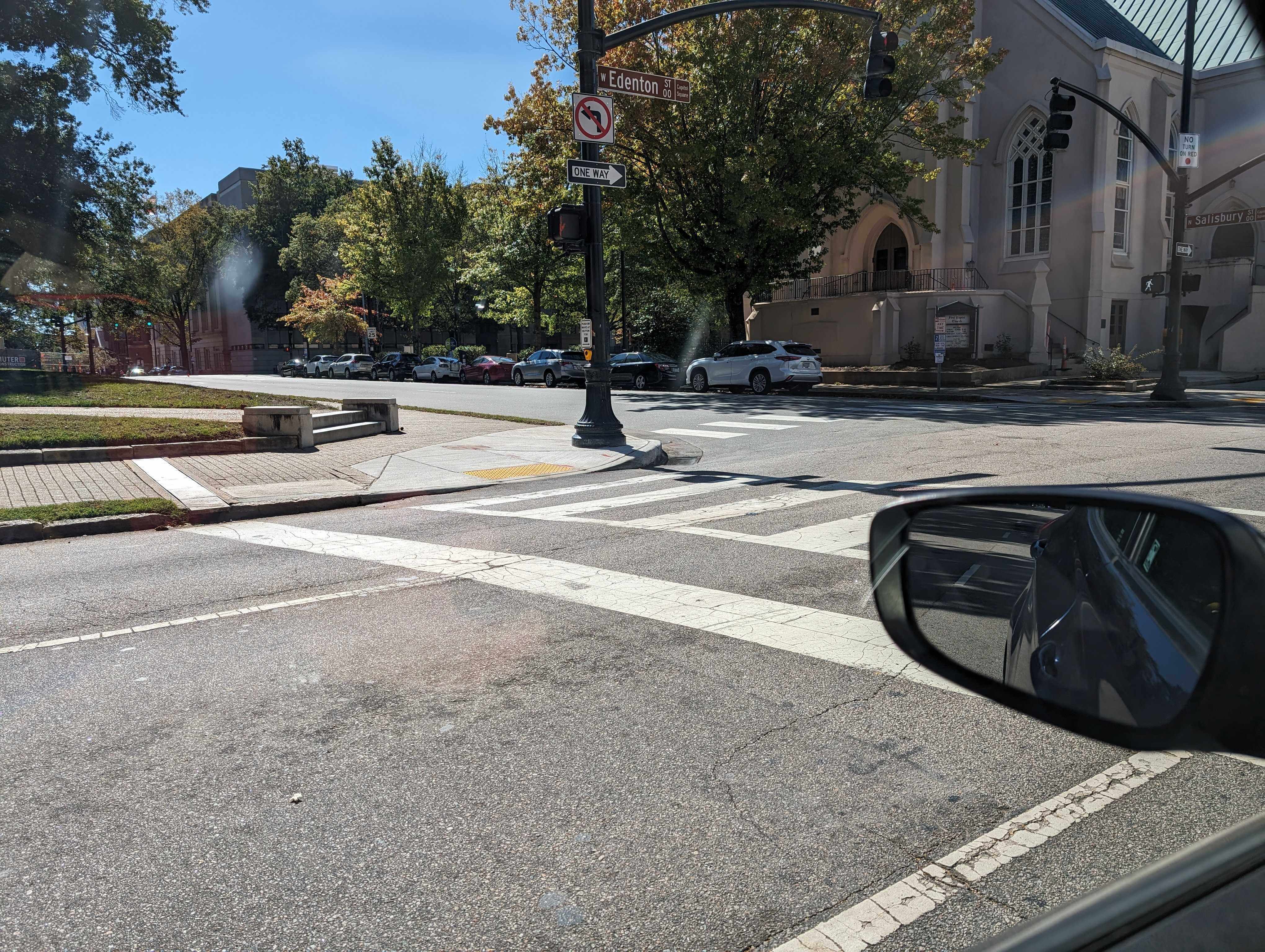 Edenton Street intersection Raleigh, North Carolina